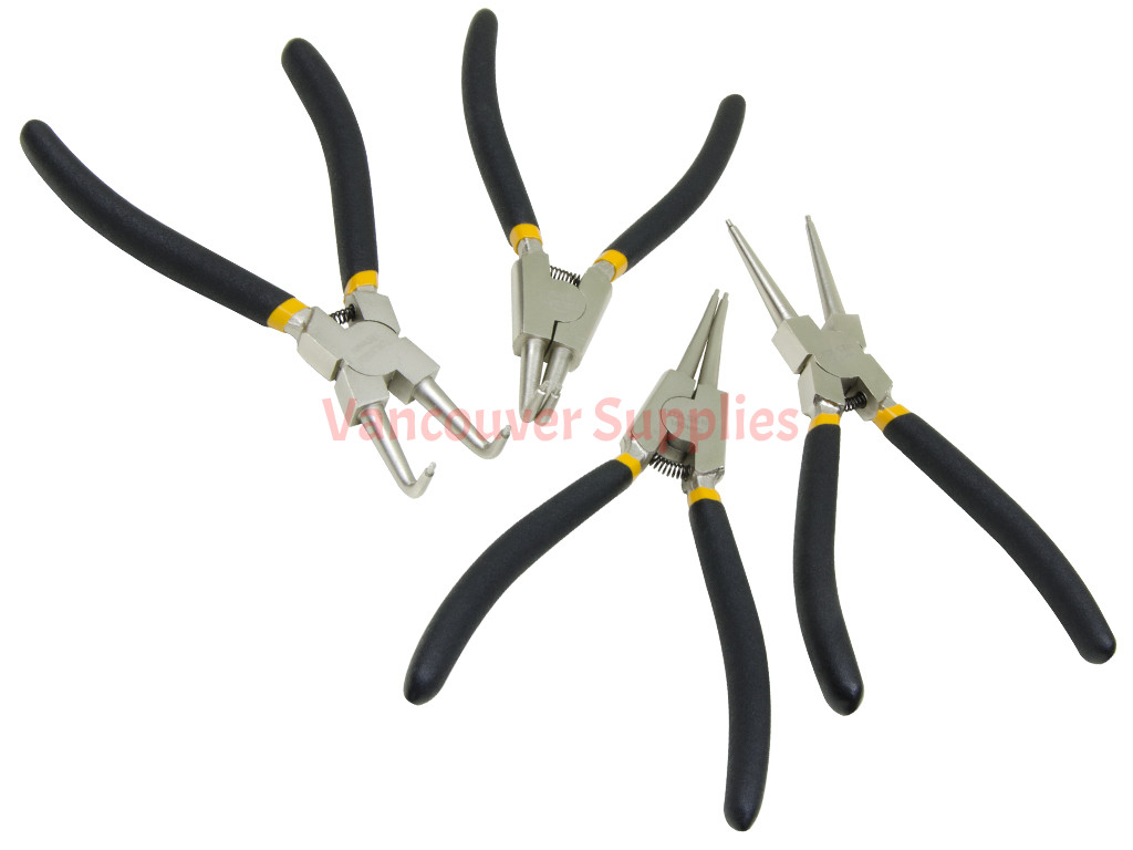 4pcs Internal External Retaining Clips Snap Ring Circlip